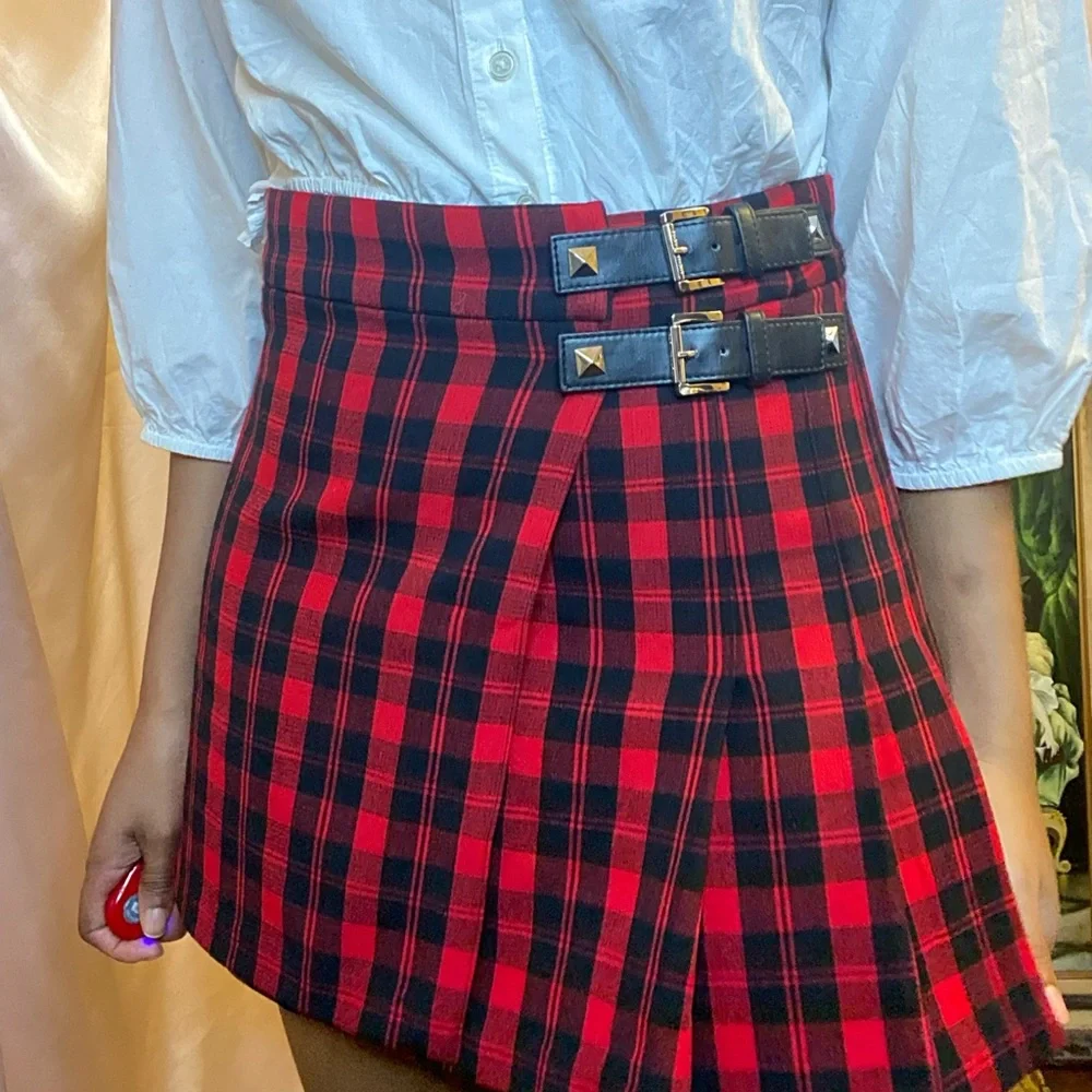 Michael Kors Plaid Mini Skirt Skirt - Picture 4 of 5